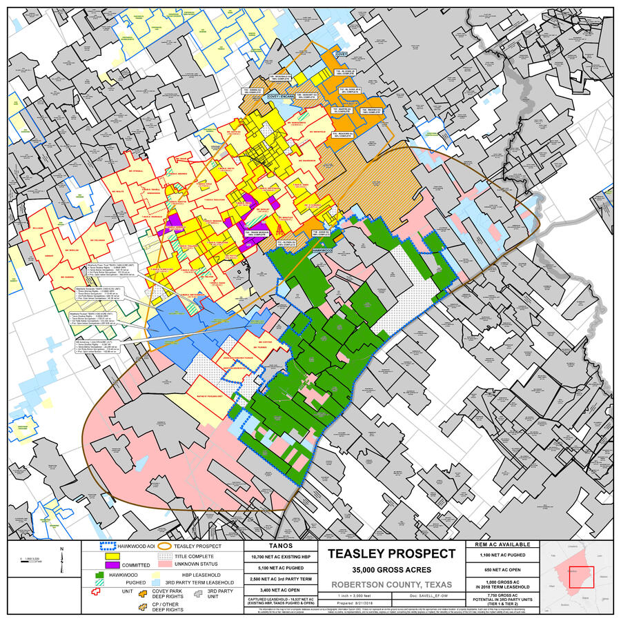 Prospect map, regional view